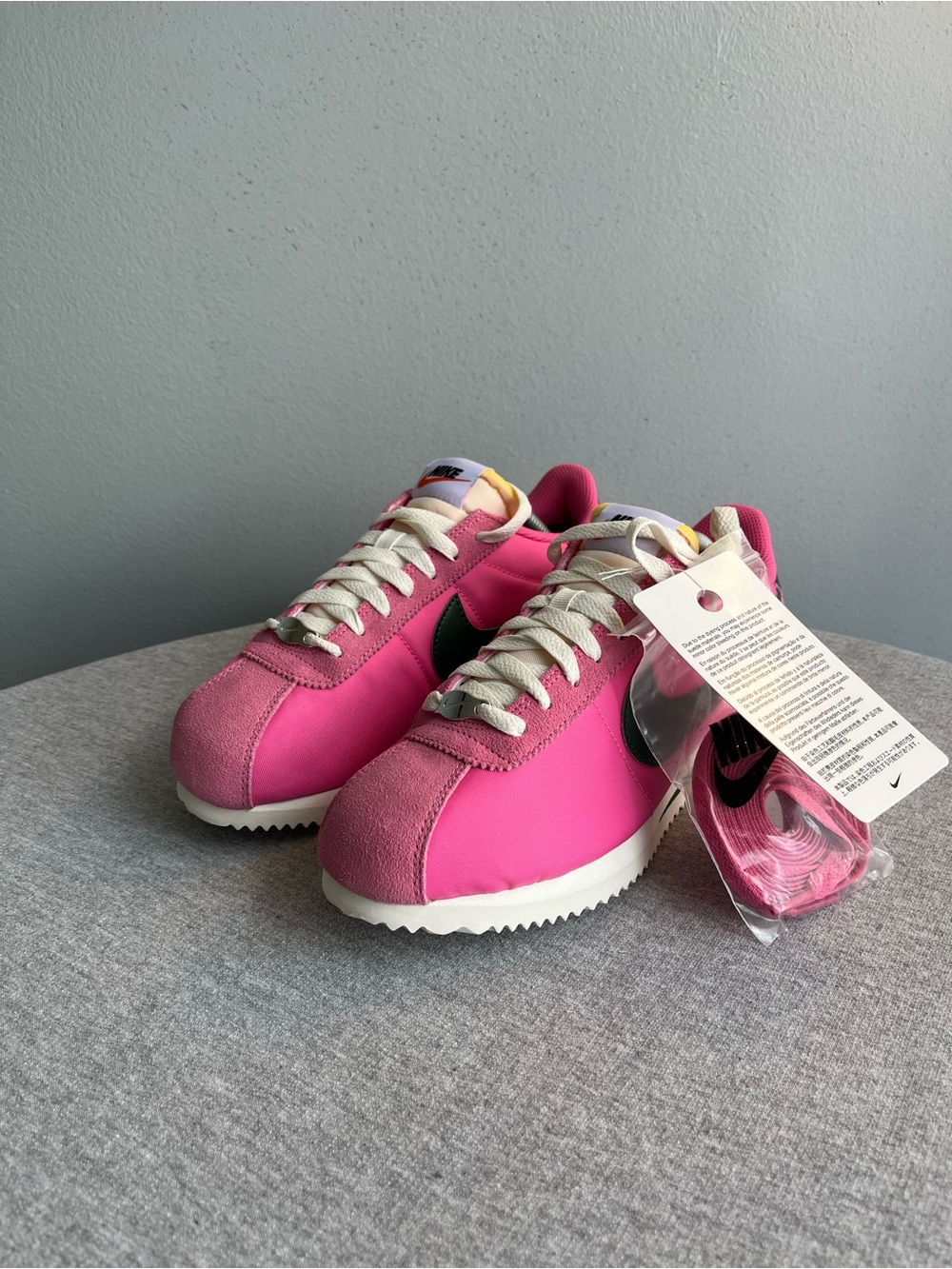 Nike Cortez Pinksicle Fir Pink White Sneakers Women’s Size 7.5 IH2361-600 - Picture 9 of 12